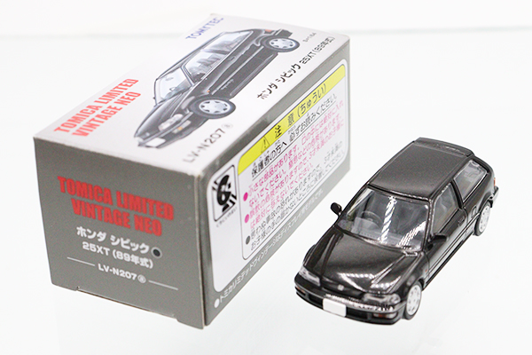 トミカリミテッドヴィンテージネオ ホンダシビック25XT LV-N207a LV-N207a ホンダ シビック25XT 89年式（黒） | 製品をさがす
