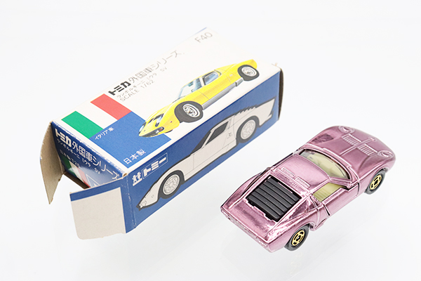 トミカ　青箱　No.F40 ランボルギーニ ミウラ SV　ブルー　日本製 トミカ 青箱 No.F40 ランボルギーニ ミウラ SV ブルー 日本製