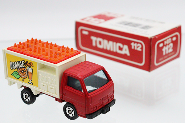 ミニカー　トミカ　いすゞエルフ USED トミカ 日本製 112 いすゞ エルフ ボトルカー 1/78 箱