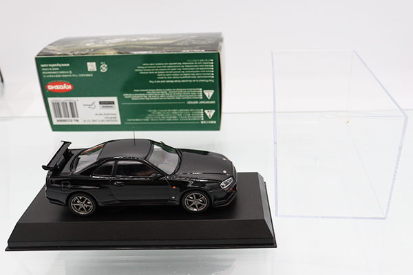 KRINK - 1/43 日産 スカイライン GT-R BNR34 ニュルブルクリンク テストカー(ブラック) 完成品 ミニカー(K03386BK) 京商 KRINK - 1/43 日産 スカイライン GT-R BNR34 ニュルブルクリンク
