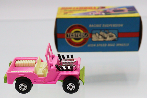 レア マッチボックス ブリッコブービー ピンク グリーン ぬいぐるみ レトロ ミニカーショップ ケンボックス マッチボックス☆new2☆ジープホット