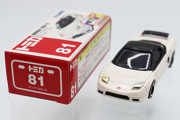 ミニカーショップ ケンボックス トミカ 赤箱☆81☆ホンダNSX-R(白/黒