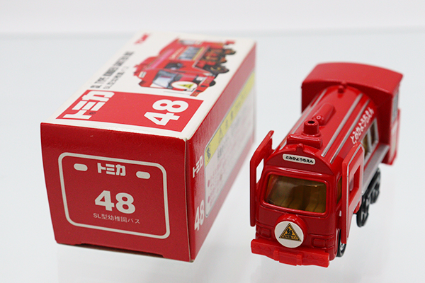 ミニカーショップ ケンボックス トミカ 赤箱☆48☆SL型幼稚園