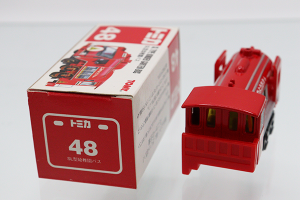 ミニカーショップ ケンボックス トミカ 赤箱☆48☆SL型幼稚園