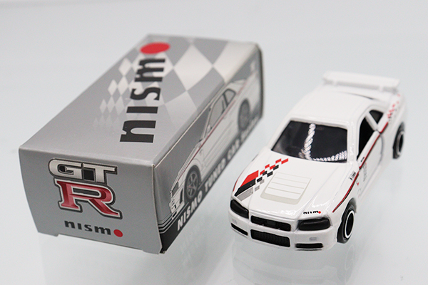 【ガリバー特注】トミカ 日産スカイラインGT-R(R34)(白) 1998年製 ミニカーショップ ケンボックス トミカ 特注・その他日産