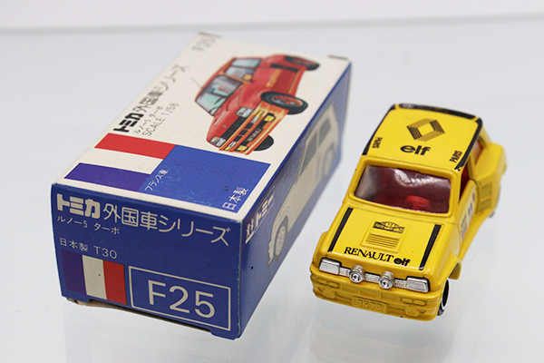青箱トミカF25 ルノー5ターボ ミニカーショップ ケンボックス トミカ 青箱☆F25☆ルノー5 ターボ #22