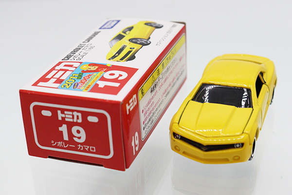 ミニカーショップ ケンボックス トミカ 赤箱☆19☆シボレーカマロ(黄