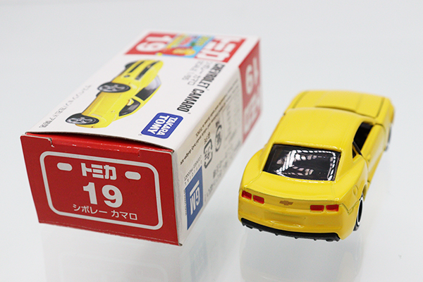 ミニカーショップ ケンボックス トミカ 赤箱☆19☆シボレーカマロ(黄