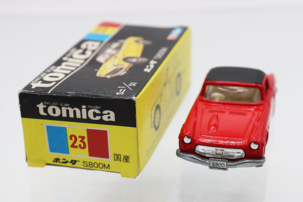 ミニカーショップ ケンボックス トミカ 黒箱☆23☆ホンダS800M(赤/黒