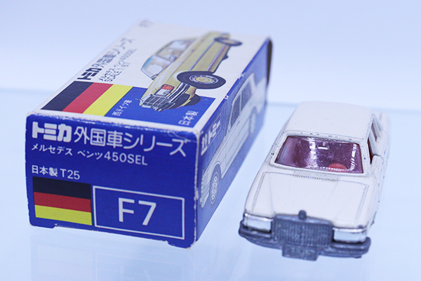 トミカ　青箱　F7メルセデスベンツ450SEL ミニカーショップ ケンボックス トミカ 青箱☆F7-1-4