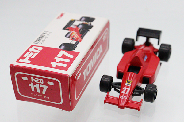 トミカ　赤箱　117 フェラーリF1 ※TOMY赤ロゴ・ブリスター仕様 ミニカーショップ ケンボックス トミカ 赤箱(日本製)☆117