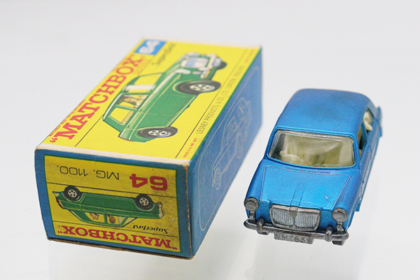 ミニカー　マッチボックス　64 MG.1100 ミニカーショップ ケンボックス マッチボックス☆64☆MG.1100. (青