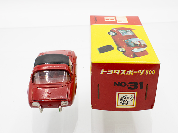 【希少品】モデルペット トヨタスポーツ800 箱付き 赤 ミニカーショップ ケンボックス モデルペット☆31☆トヨタ