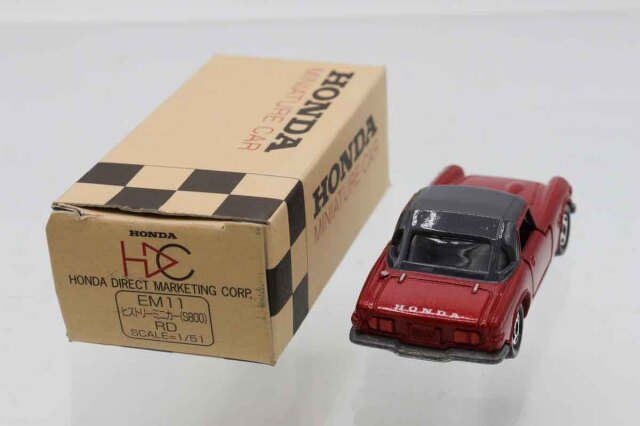 HONDA MINIATURE CAR EM11 ヒストリーミニカーS800M ミニカーショップ ケンボックス トミカ特注（日本製）☆EM11