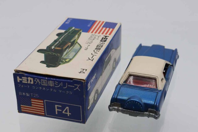 青箱 トミカ フォード コンチネンタル マークIV ミニカーショップ ケンボックス トミカ 青箱☆F4☆フォード