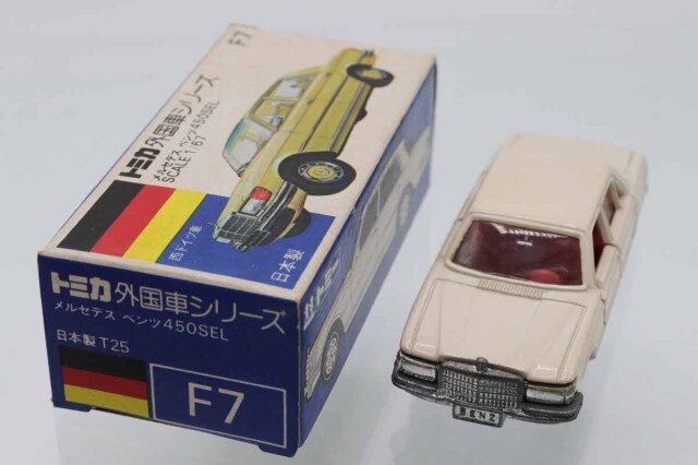 モ*ン様 青箱トミカ外国車シリーズF7メルセデスベンツ450SEL トミカ青箱F7メルセデスベンツ450SEL - メルカリ