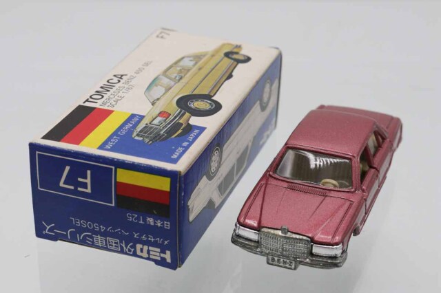 トミカ 青箱 メルセデスベンツ 450 SEL静岡県警パトカー高島屋特注 日本製