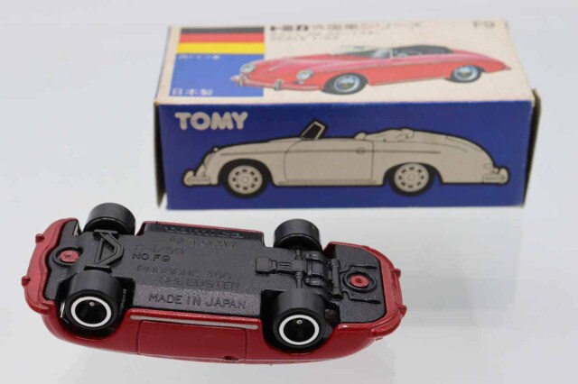 トミカ青箱外国車シリーズF9ポルシェ356スピードスター ミニカーショップ ケンボックス トミカ 青箱☆F9☆ポルシェ356