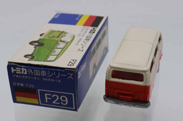 トミカ 日本製 青箱 F29 フォルクスワーゲン マイクロバス ミニカーショップ ケンボックス トミカ 青箱☆F29