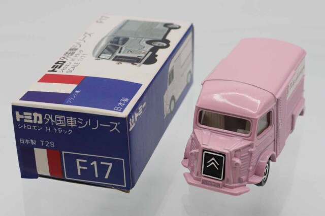 トミカ シトロエン H トラック ピンク ミニカーショップ ケンボックス トミカ 青箱☆F17☆シトロエンH