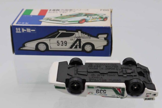 〈トミカ〉青箱　F66 ランチアストラトスターボ　ミニカー ミニカーショップ ケンボックス トミカ 青箱☆F66☆ランチア