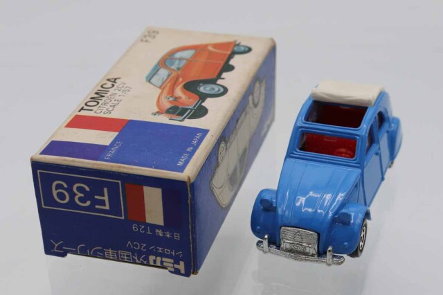 トミカ 青箱 F39 シトロエン2CV セット品 日本製 当時物 ミニカーショップ ケンボックス トミカ 青箱☆F39☆シトロエン
