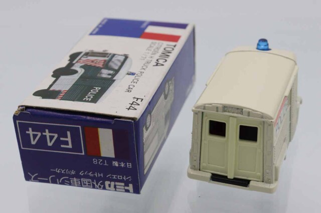 トミカ　青箱　No.F44 シトロエン Hトラック ポリスカー　日本製 ミニカーショップ ケンボックス トミカ 青箱☆F44☆シトロエンH