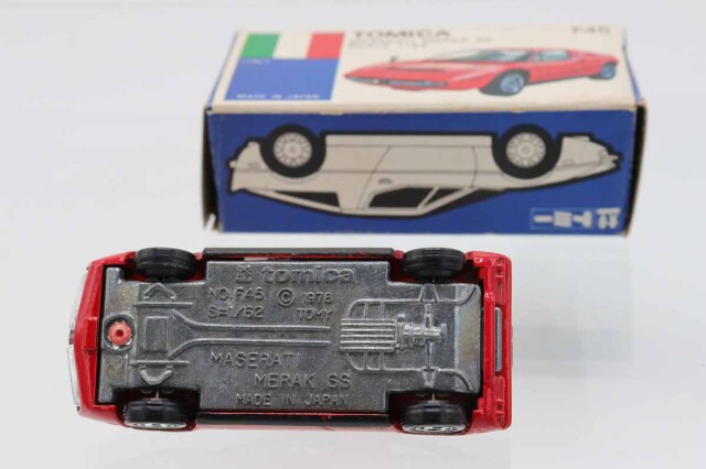 トミカ　青箱　No.F45 マセラティ メラクSS　日本製 ミニカーショップ ケンボックス トミカ 青箱☆F45☆マセラティ