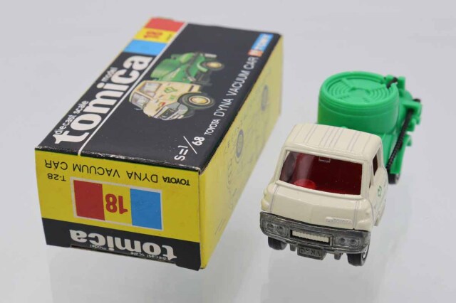 ★商談中★　5787 塗装修復トミカ トヨタダイナ バキュームカー 1/68 ☆商談中☆ 5787 塗装修復トミカ トヨタダイナ バキュームカー 1