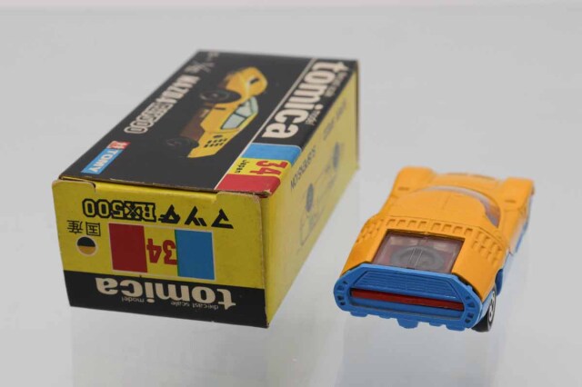 ミニカーショップ ケンボックス トミカ 黒箱☆34☆マツダRX500 (黄/青