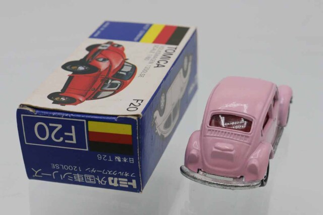 トミカ 外国車シリーズ　No.F20　フォルクスワーゲンピンク ミニカーショップ ケンボックス トミカ 青箱☆F20