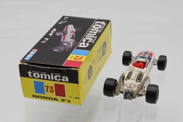 トミカ黒箱73ホンダF-1(日本製) 希少緑色。 ミニカーショップ ケンボックス トミカ 黒箱☆73☆ホンダF-1(#1) ※車体