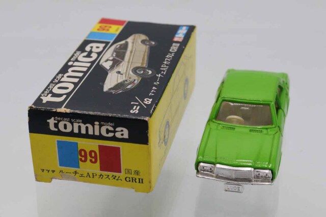 TOMICA　トミカ　マツダ　ルーチェAP　緑色　1Eホイール　箱付き ミニカーショップ ケンボックス トミカ 黒箱☆99☆マツダ