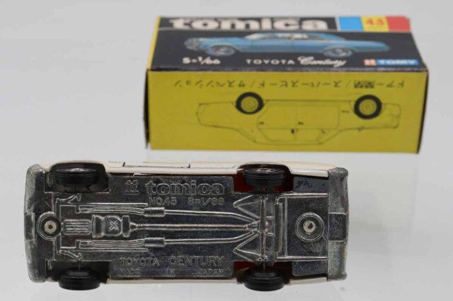 レアトミカ 43 黒箱 トヨタ センチュリー 白色 日本製 ミニカーショップ ケンボックス トミカ 黒箱☆43☆トヨタ