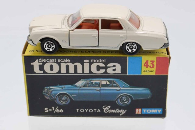 レアトミカ 43 黒箱 トヨタ センチュリー 白色 日本製 ミニカーショップ ケンボックス トミカ 黒箱☆43☆トヨタ