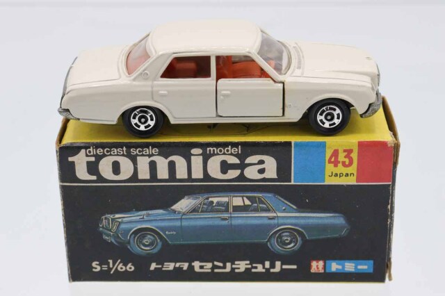 レアトミカ 43 黒箱 トヨタ センチュリー 白色 日本製 ミニカーショップ ケンボックス トミカ 黒箱☆43☆トヨタ