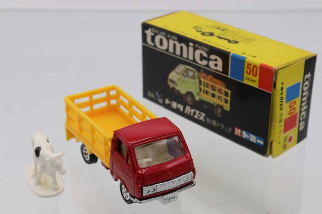 No.50 黒箱トミカ　トヨタ ハイエース　牧場トラック ミニカーショップ ケンボックス トミカ 黒箱☆50☆トヨタ