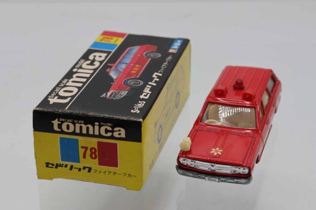 トミカ 黒箱 セドリック ファイアチーフカー【1Eホイール】 ミニカーショップ ケンボックス トミカ 黒箱☆78☆日産