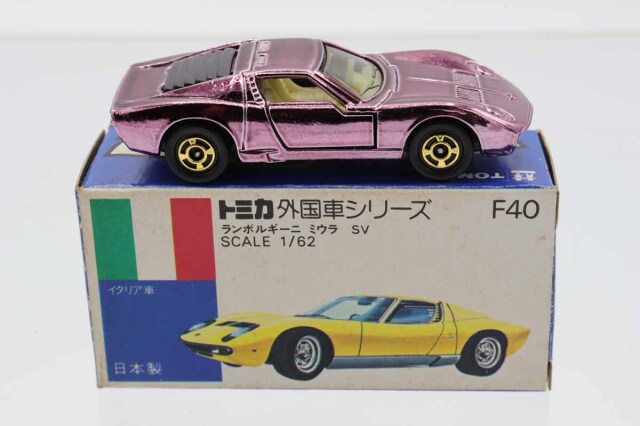 ミニカーショップ ケンボックス トミカ 青箱☆F40☆ランボルギーニ