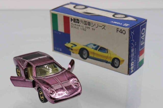ミニカーショップ ケンボックス トミカ 青箱☆F40☆ランボルギーニ