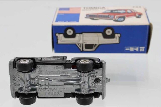 高島屋 特注 トミカ 青箱 F44 シボレー トラック 黒色 日本製 ミニカーショップ ケンボックス トミカ 青箱☆F44☆シボレー