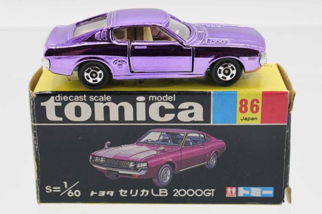 TOMICA　トミカ　セリカ2000GT　紫メッキ　箱付き TOMICA トミカ セリカ2000GT 紫メッキ 箱付き - メルカリ