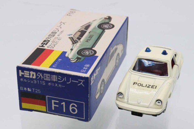 ミニカーショップ ケンボックス トミカ 青箱☆F16☆ポルシェ911S