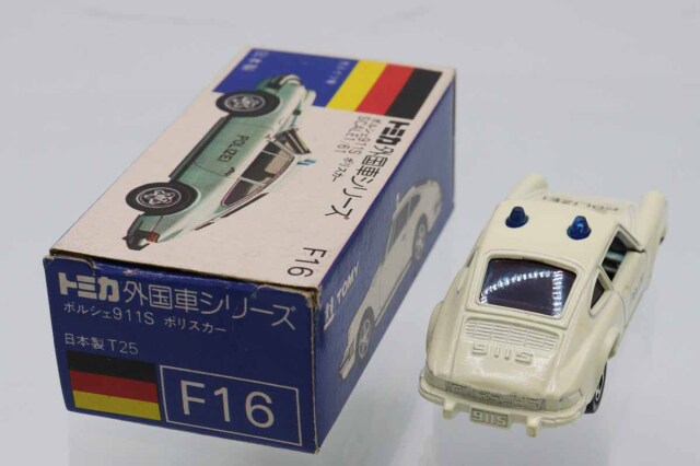 ミニカーショップ ケンボックス トミカ 青箱☆F16☆ポルシェ911S
