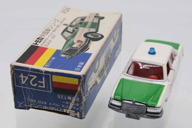 トミカ メルセデス・ベンツ 450 SEL POLIZEI ミニカーショップ ケンボックス トミカ 青箱☆F24☆メルセデス