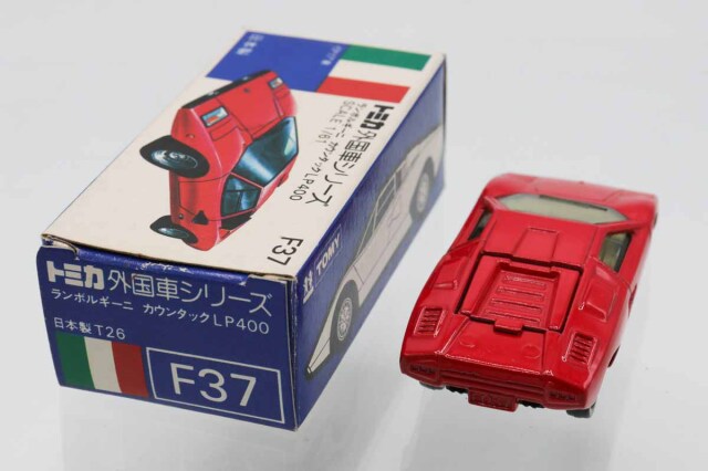 珍レアエラー品 トミカ青箱外国車シリーズF37ランボルギーニ