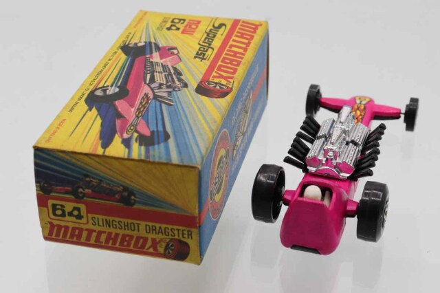 ミニカーショップ ケンボックス マッチボックス☆64☆SLINGSHOT(ピンク