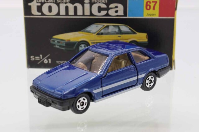 【トミカ】No.67 トヨタ スプリンター トレノ 2ドア 黒箱 美品 日本製 ミニカーショップ ケンボックス トミカ 黒箱☆67☆トヨタ