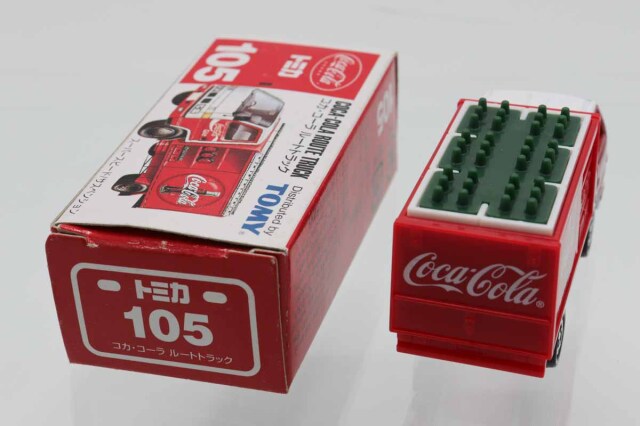 ミニカーショップ ケンボックス トミカ 赤箱☆105☆いすゞエルフ コカ