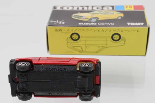 ミニカーショップ ケンボックス トミカ 黒箱☆75☆スズキセルボ(赤/黒
